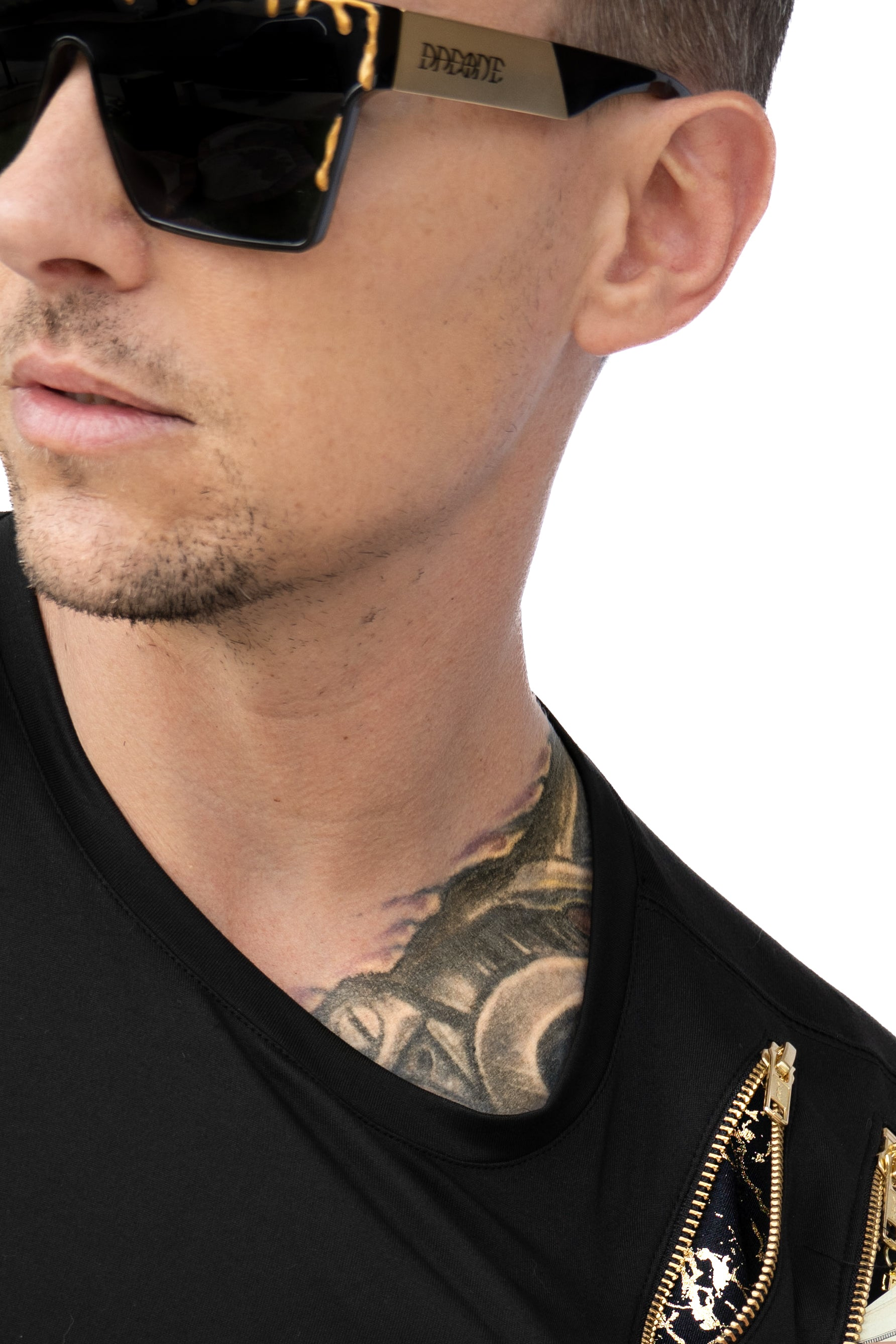 GOLD FRAME DRIP SUNGLASSES