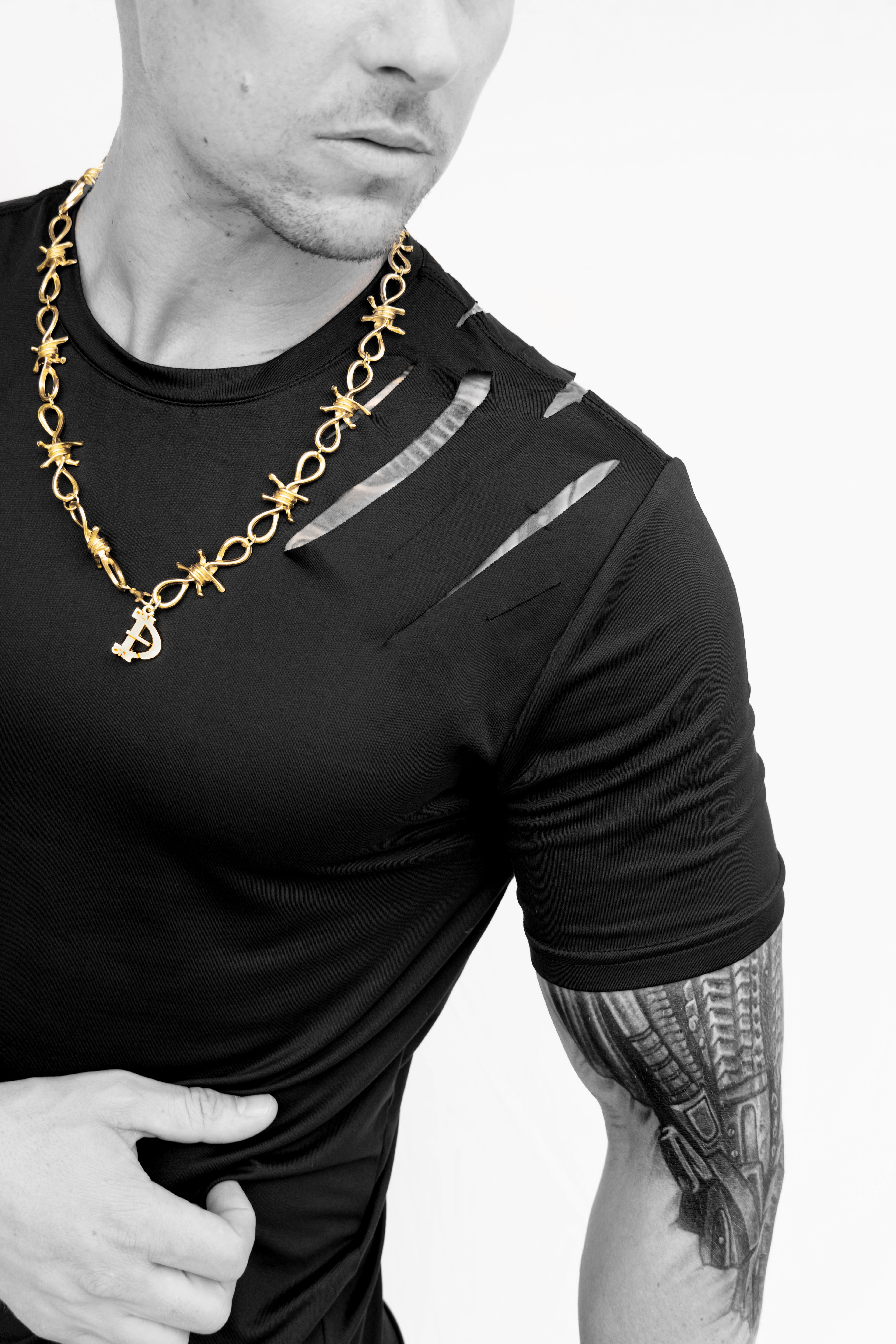 BARBWIRE GOLD CHAIN